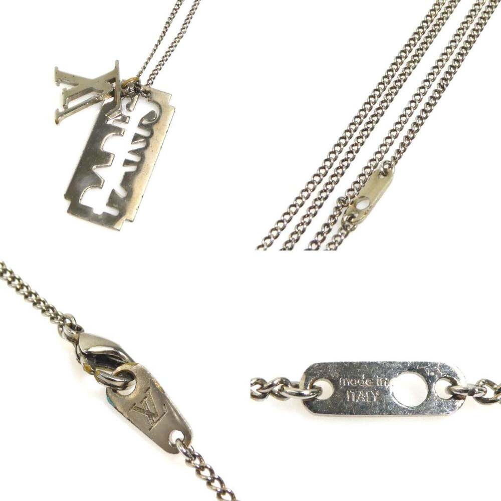 LOUIS VUITTON Silver Necklace - Picture 4 of 5